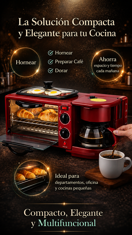 Horno Eléctrico 3 En 1