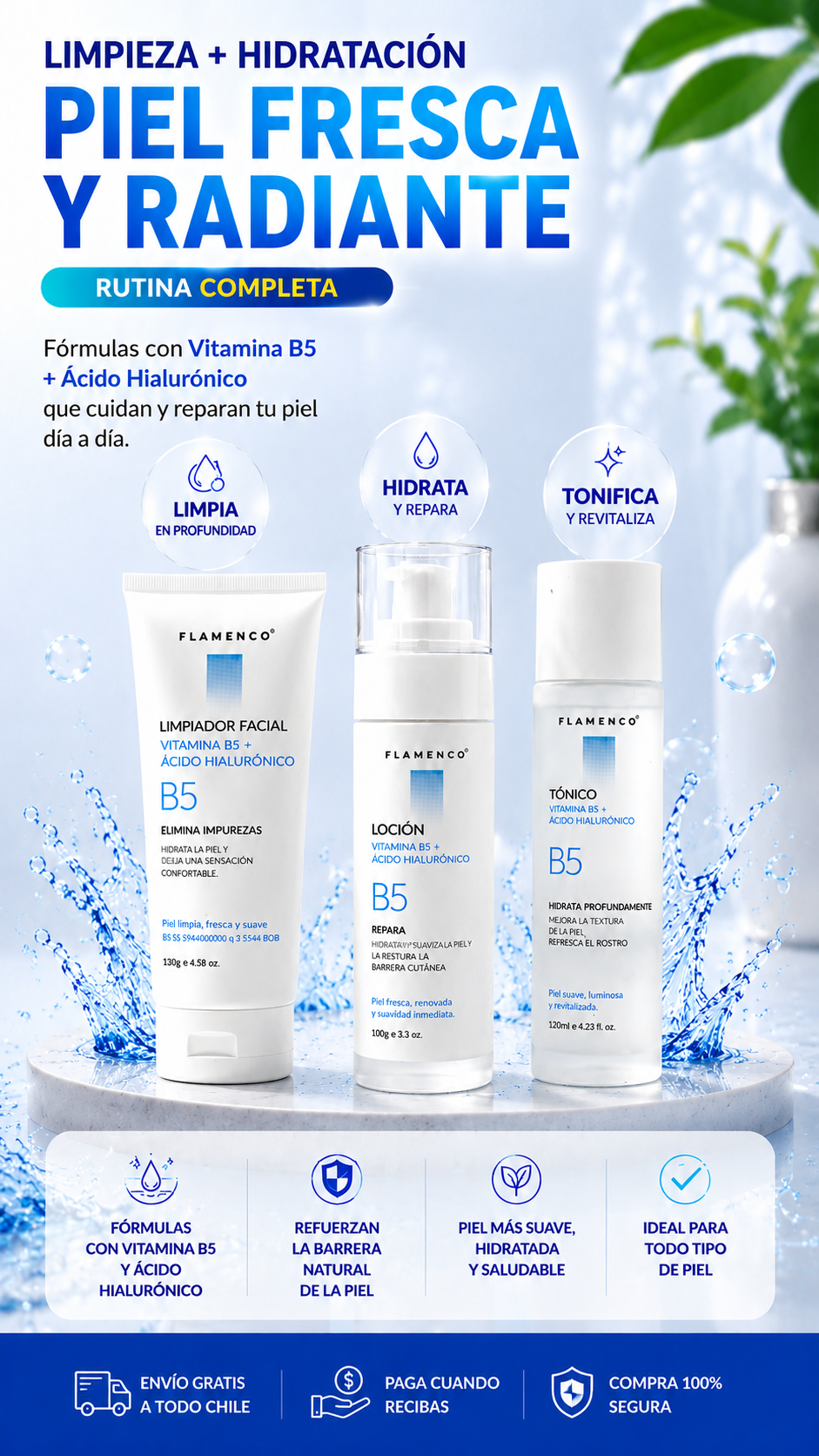 Skin Care Vitamina B5 + Ácido Hialurónico