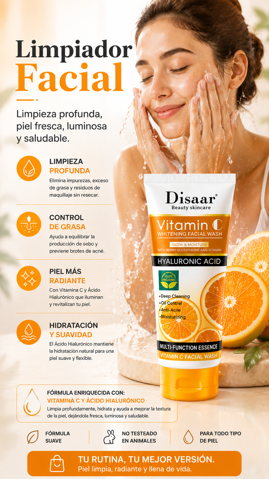 Set Facial Vitamina C Disaar 5 Piezas