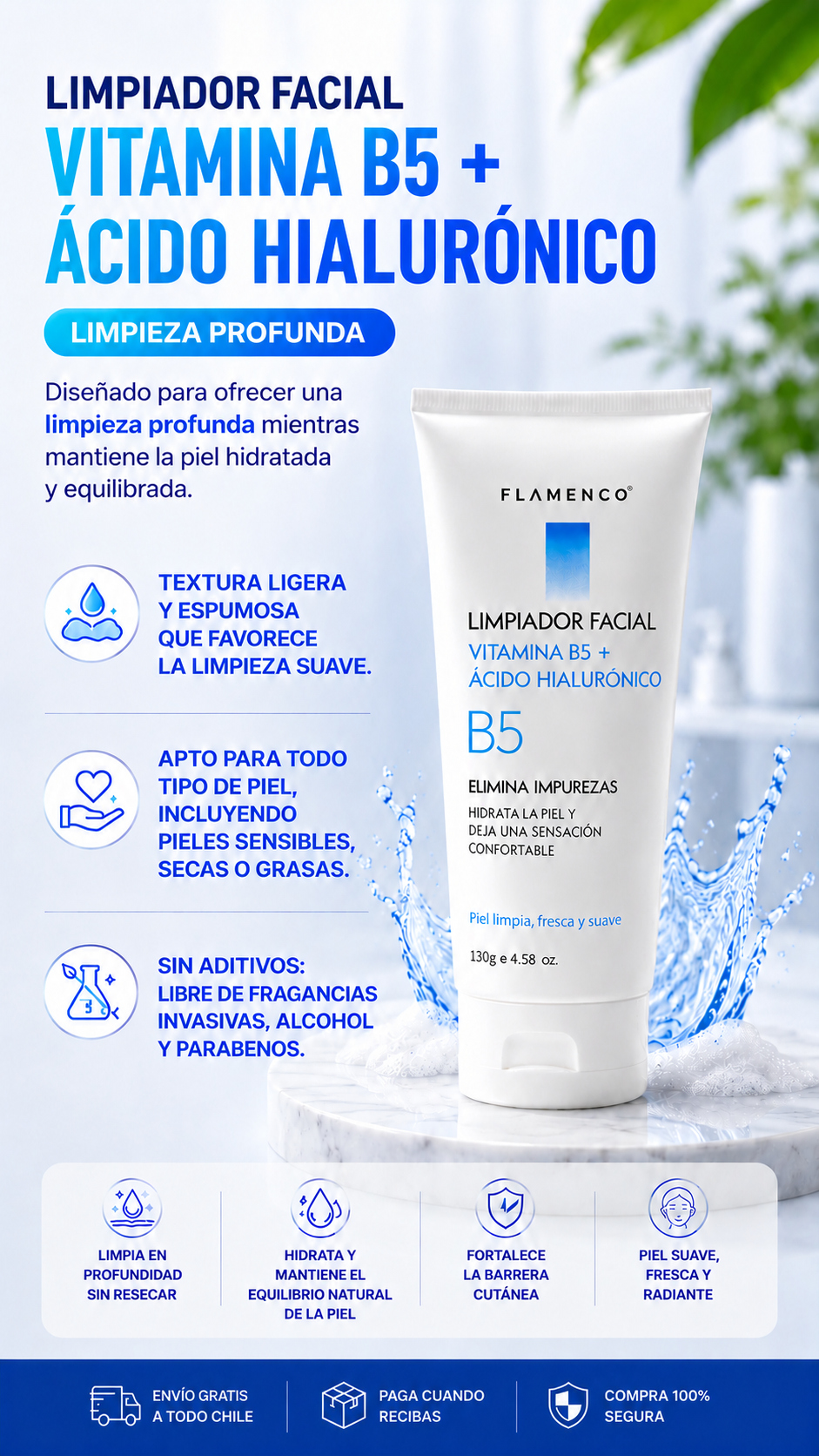 Skin Care Vitamina B5 + Ácido Hialurónico