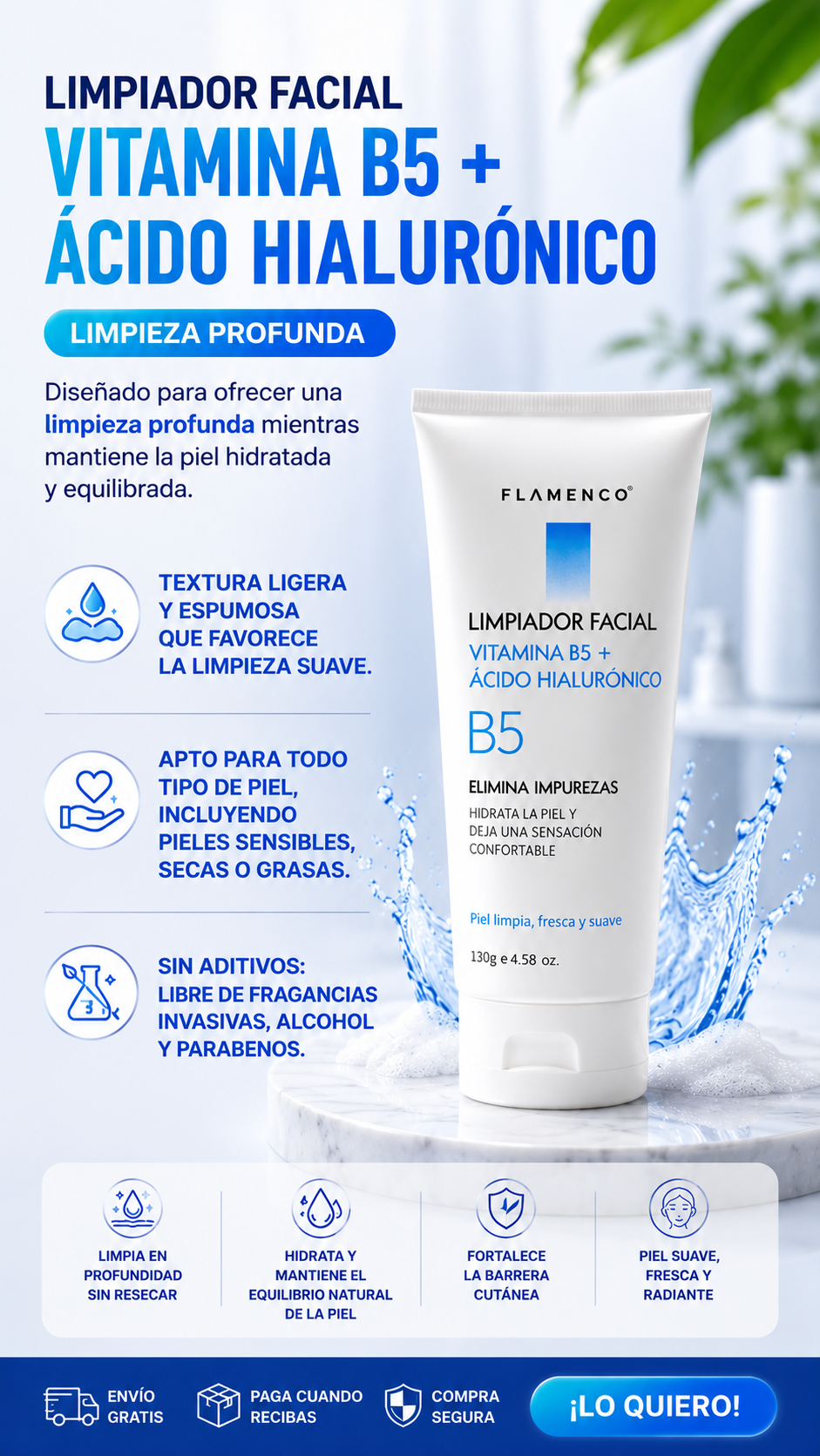 Kit Skin care vita B5+ácido hialuronico