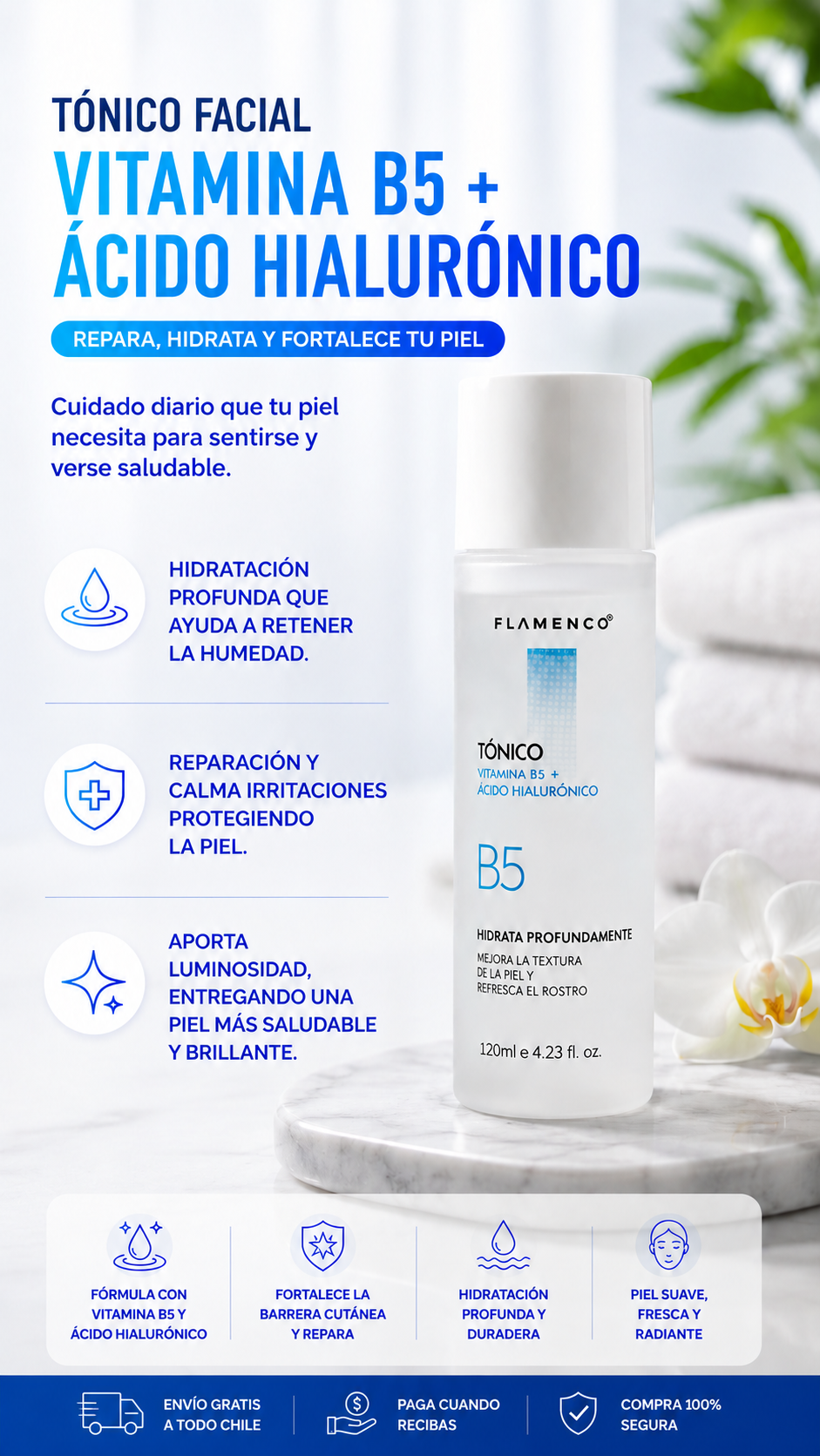 Skin Care Vitamina B5 + Ácido Hialurónico