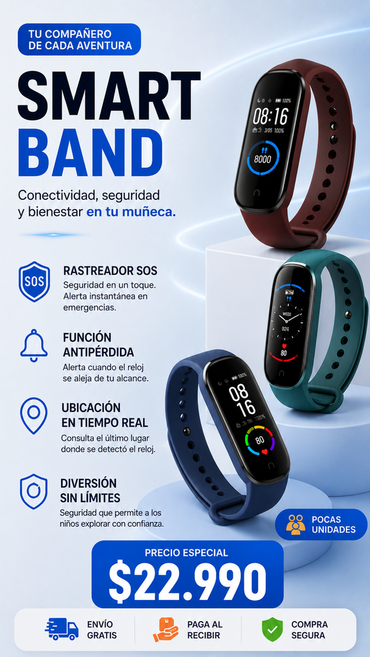 Reloj Inteligente  |  Tipo Banda