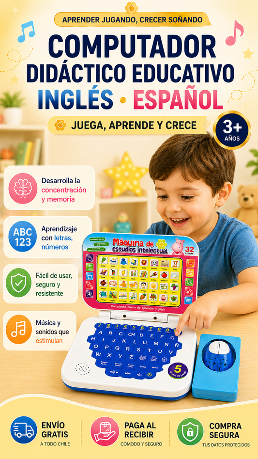 Computador Didáctico y Educativo para niños y niñas