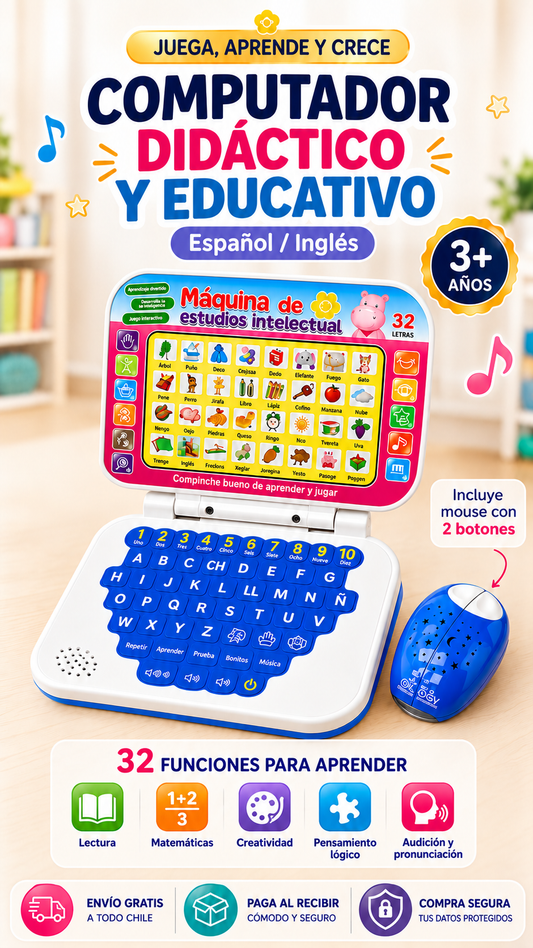 Computador Didáctico y Educativo para niños y niñas