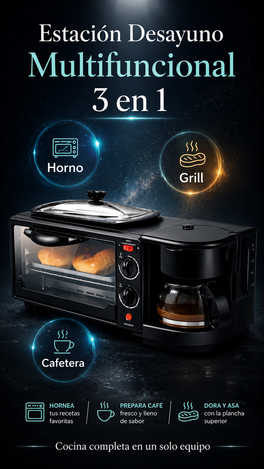 Horno Eléctrico 3 En 1
