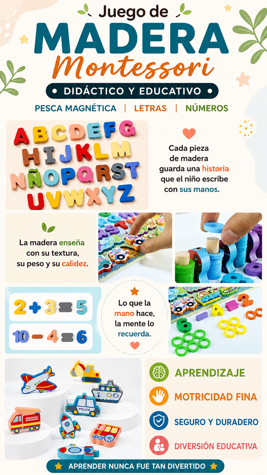 Juguete Madera Montessori