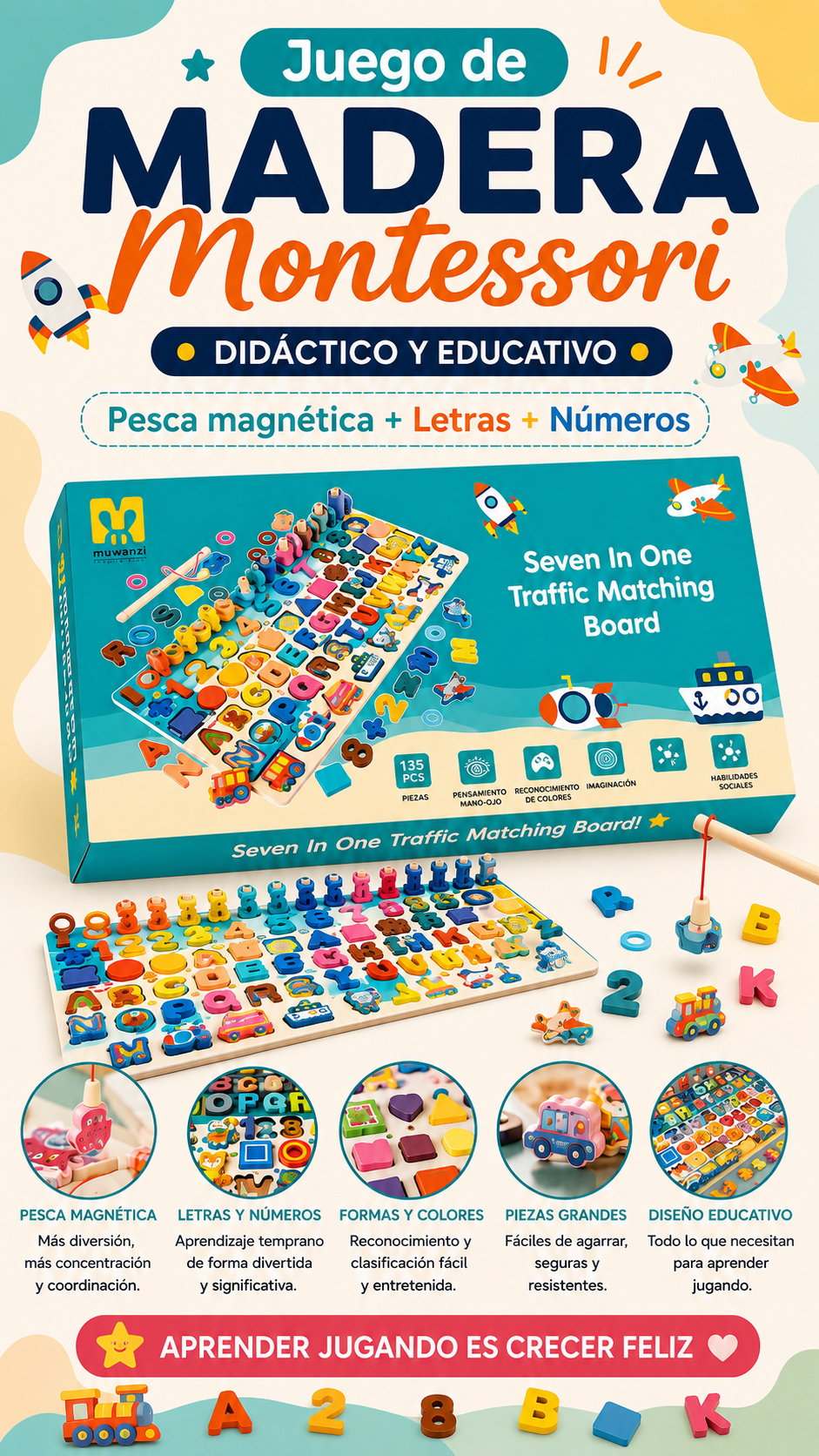Juguete Madera Montessori