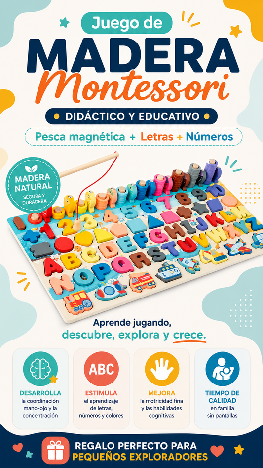 Juguete Madera 7 En 1 Montessori