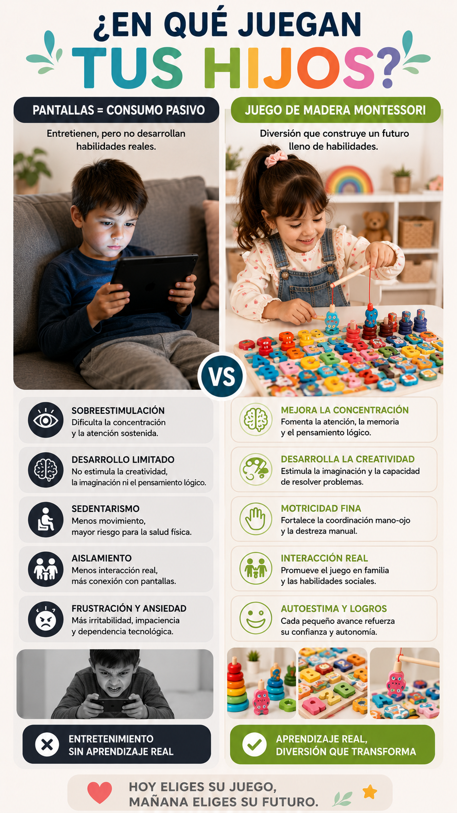 Juguete Madera 7 En 1 Montessori