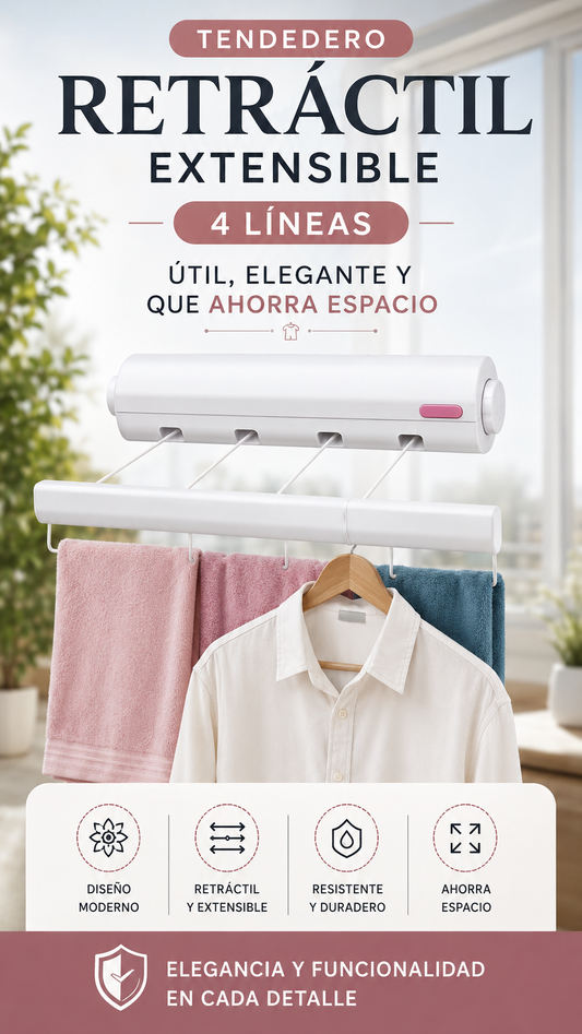 Tendedero Retractil Extensible Inter Ex