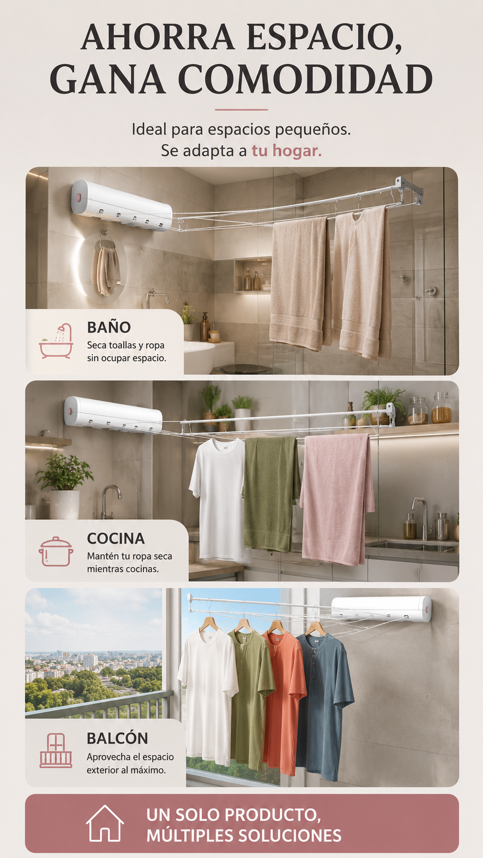 Tendedero Retractil Extensible Inter Ex