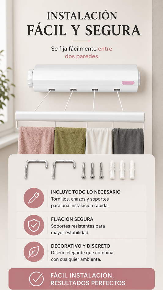 Tendedero Retractil Extensible Inter Ex